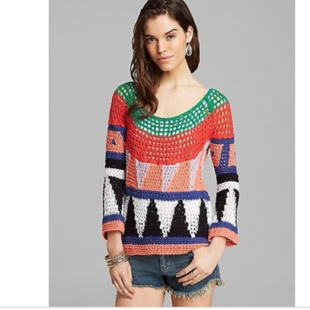 Free people modern art pullover sw…